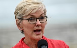 US Secretary of Energy Jennifer Granholm, pictured in June 2023, says CO2 already put in the air must be removed