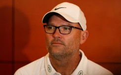 South Africa coach Jacques Nienaber addresses a press conference in Johannesburg on Saturday