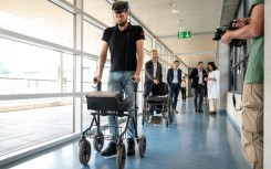 In May a man paralysed in a motorcycle accident regained the ability to walk thanks to implants  