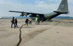 The Royal Canadian Airforce has joined in the emergence response by airlifting out residents fleeing fires in the Northwest Territories