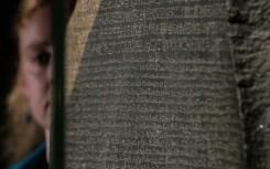 Another prize exhibit is the Rosetta Stone