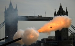 Gun salutes will be fired in London to mark the anniversary of the king's accession