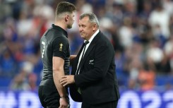 Ian Foster (R) after the loss to New Zealand