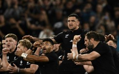 The All Blacks perform their traditional pre-match haka -- many South Africans still support them decades after the end of apartheid