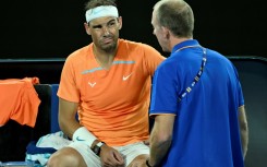 Spain's Rafael Nadal gets medical attention in Melbourne