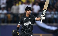 'Beauty of cricket': New Zealand's Rachin Ravindra celebrates after scoring a century on Saturday