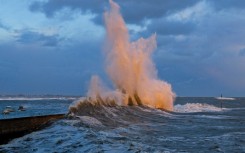 The wind gusts in France's western Brittany region were 'exceptional'