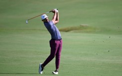 South Africa's Erik van Rooyen plays a shot on the way to victory in the US PGA Tour World Wide Technology Championship in Mexico