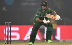 Controversial: Bangladesh captain Shakib Al Hasan broke a finger while batting against Sri Lanka and will miss the rest of the World Cup