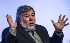 Apple co-founder Steve Wozniak speaks at the World Business Forum in Hong Kong on June 2, 2015