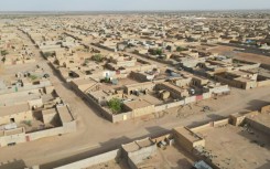 An aerial view of the rebel-held city of Kidal, where Mali's army is reported to be closing in