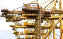 DP World cranes at Port Botany in Sydney on November 13