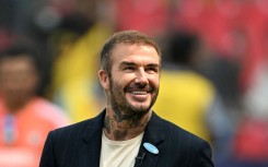 David Beckham attended the start of the Cricket World Cup semi-final between India and New Zealand