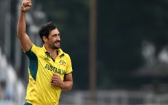 Starc reality: Australia's Mitchell Starc celebrates after taking the wicket of South Africa captain Temba Bavuma 