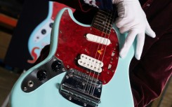 Kurt Cobain's Mustang guitar was still intact, unlike many which the grunge legend destroyed on stage