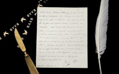 Image courtesy the Raab Collection in Philadelphia shows a letter sent by Napoleon during the Russian campaign