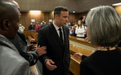 Oscar Pistorius pictured after he was sentenced in 2016 for murdering his girlfriend Reeva Steenkamp