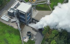 The hot-fire test at Europe's Spaceport in French Guiana 'simulated a complete launch sequence'