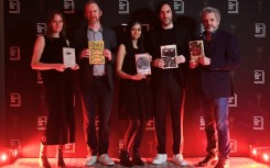 The nominees for the Booker Prize 2023 (from L) Sarah Bernstein, Paul Murray, Chetna Maroo, Paul Lynch and Paul Harding