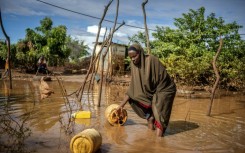 Homes, farmland and roads have been submerged by the floods in many parts of Kenya 