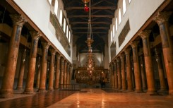 The Church of the Nativity was practically empty ahead of Christmas