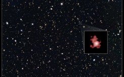 The galaxy GN-z11, at the centre of which the James Webb space telescope has discovered the oldest black hole ever detected