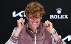 Italy's Jannik Sinner addresses the media after victory against Russia's Daniil Medvedev at the Australian Open