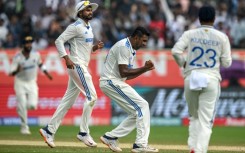 India's Ravichandran Ashwin celebrates the wicket of England's Ollie Pope