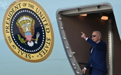 Immigration is a major challenge for US President Joe Biden, seen here arriving at John F. Kennedy International Airport in New York