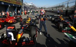 Red Bull's Max Verstappen will start from pole at the Australian Grand Prix