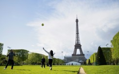 The Champ-de-Mars park in front of the Eiffel Tower is getting a makeover before hosting the beach volleyball and men's blind football at the Paris Olympics and Paralympics respectively