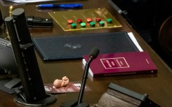 A small figure of a human foetus was seen on the desk of a conservative lawmaker of the Law and Justice (PiS) party during the vote on liberalising Poland's abortion laws