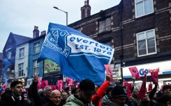 Everton fans have protested after being hit with two points deductions by the Premier League this season