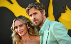 Actors Emily Blunt and Ryan Gosling attend the Hollywood premiere of 'The Fall Guy' on April 30, 2024 