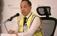 Kittipong Kittikachorn, director of Suvarnabhumi Airport, speaks during a news conference in Bangkok on May 21, 2024