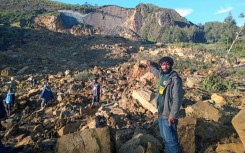 The once-bustling hillside village in Enga province was almost completely obliterated by the landslide