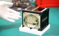 The world's first wooden satellite made from wood  developed by scientists at Kyoto University and logging company Sumitomo Forestry