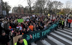 The controversy over the first election fuelled rallies in front of government offices that rattled the capital for weeks