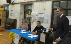 EU elections: Irish Prime Minister Simon Harris votes 