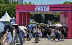 BTS fans lined up from as early as 7:00 am to join the band's annual FESTA