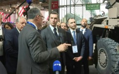 Far-right leader Bardella visits the Eurosatory defence exhibition