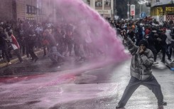 The demonstrations were mostly peaceful, but officers fired tear gas and water cannon to disperse protesters