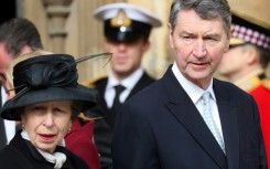 Princess Anne's husband Timothy Laurence said she was 'recovering slowly' after apparently being kicked by a horse