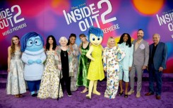 The cast from 'Inside Out 2' is seen at the movie's premiere in Hollywood on June 10, 2024