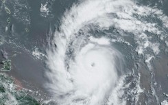 Hurricane Beryl is seen at 1340 GMT on June 30, 2024, in an image courtesy of the National Oceanic and Atmospheric Administration (NOAA)/GOES satellite