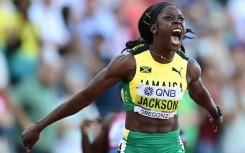 Shericka Jackson won the 200m final at the Jamaican athletics trials to qualify for a chance at a 100-200 sprint double at the Paris Olympics