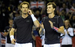 Britain's Andy Murray (left) and Jamie Murray are teaming up in the men's doubles at Wimbledon