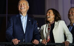 As US vice president, Kamala Harris (right) is seen as President Joe Biden's heir apparent