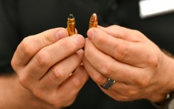 Students are taught to identify blank bullets by their characteristic ridged tips