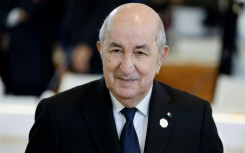 Algerian President Abdelmadjid Tebboune, seen here on the sidelines of a G7 summit in Italy in June, has announced he intends to run for a second term